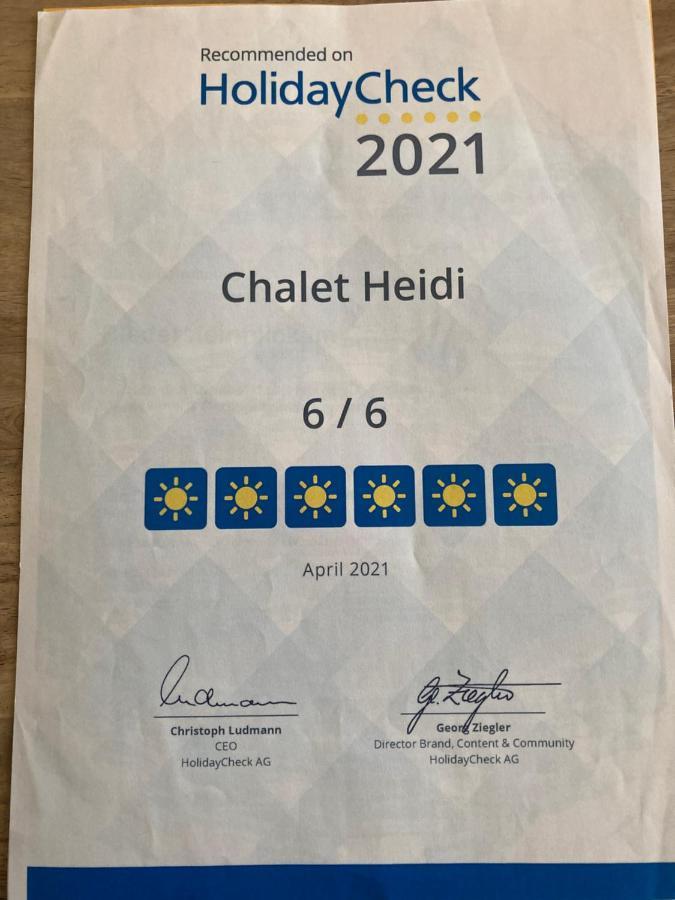 Apartmán Chalet Heidi Rotta Exteriér fotografie